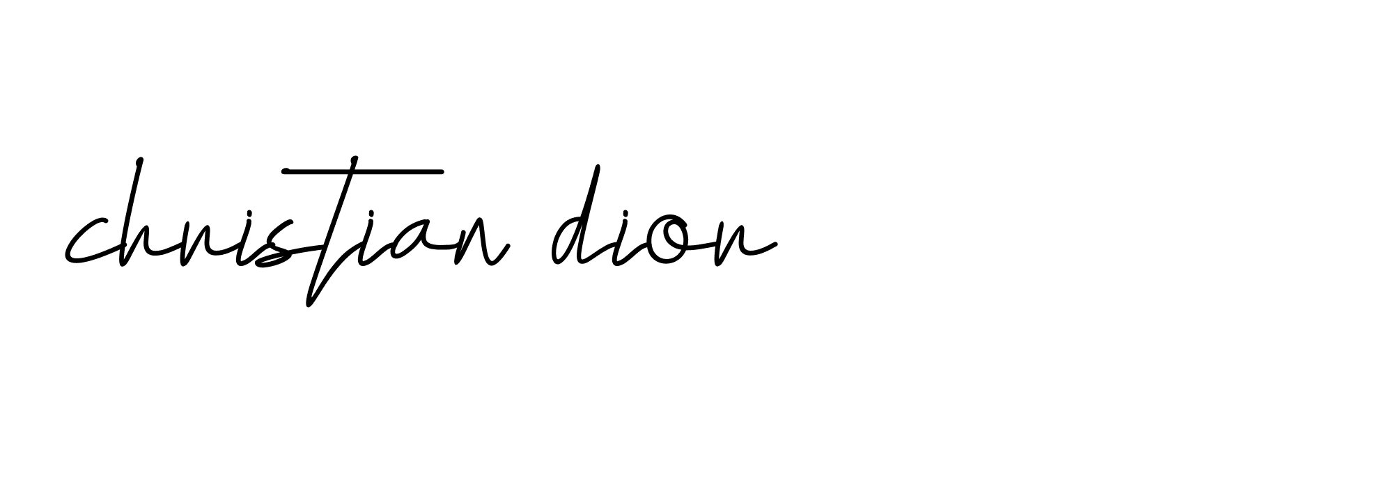 Christian dior on sale signature