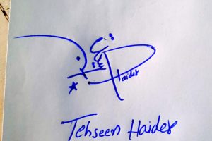 Tehseen Haider Name Online Signature Styles