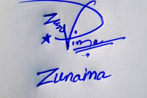 Zunaina Name Online Signature Styles